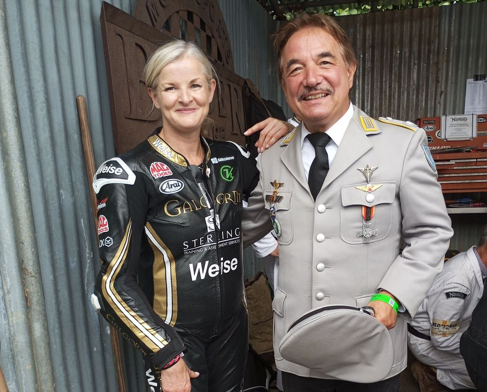 Der Autor mit Maria Costello in besseren Zeiten