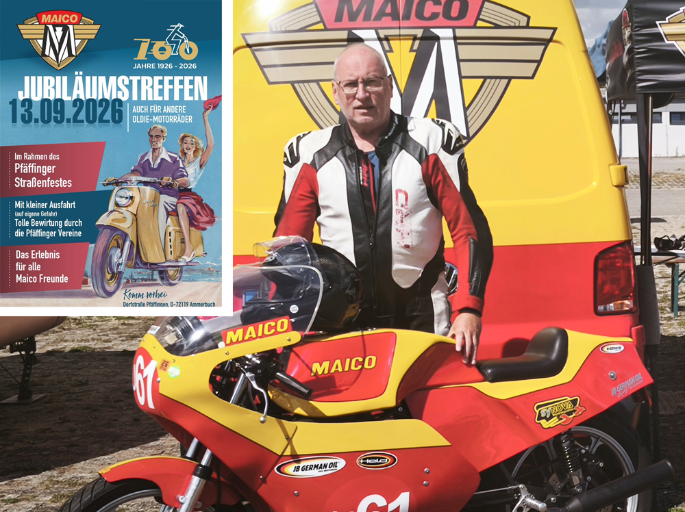 Rennfahrer Peter Vagt MAICO MD 250 WK CUP